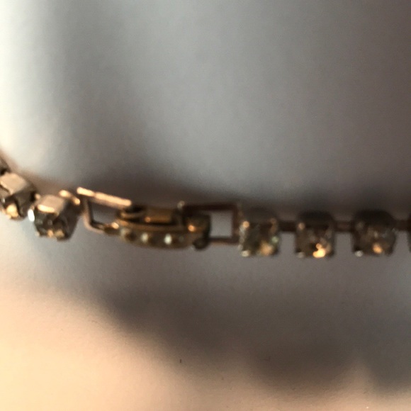 Vintage Rhinestone Necklace and Earrings Set EC - Picture 7 of 8